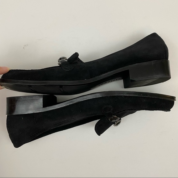 Villager Liz Claiborne Wilma Black Leather Loafers - Picture 5 of 11